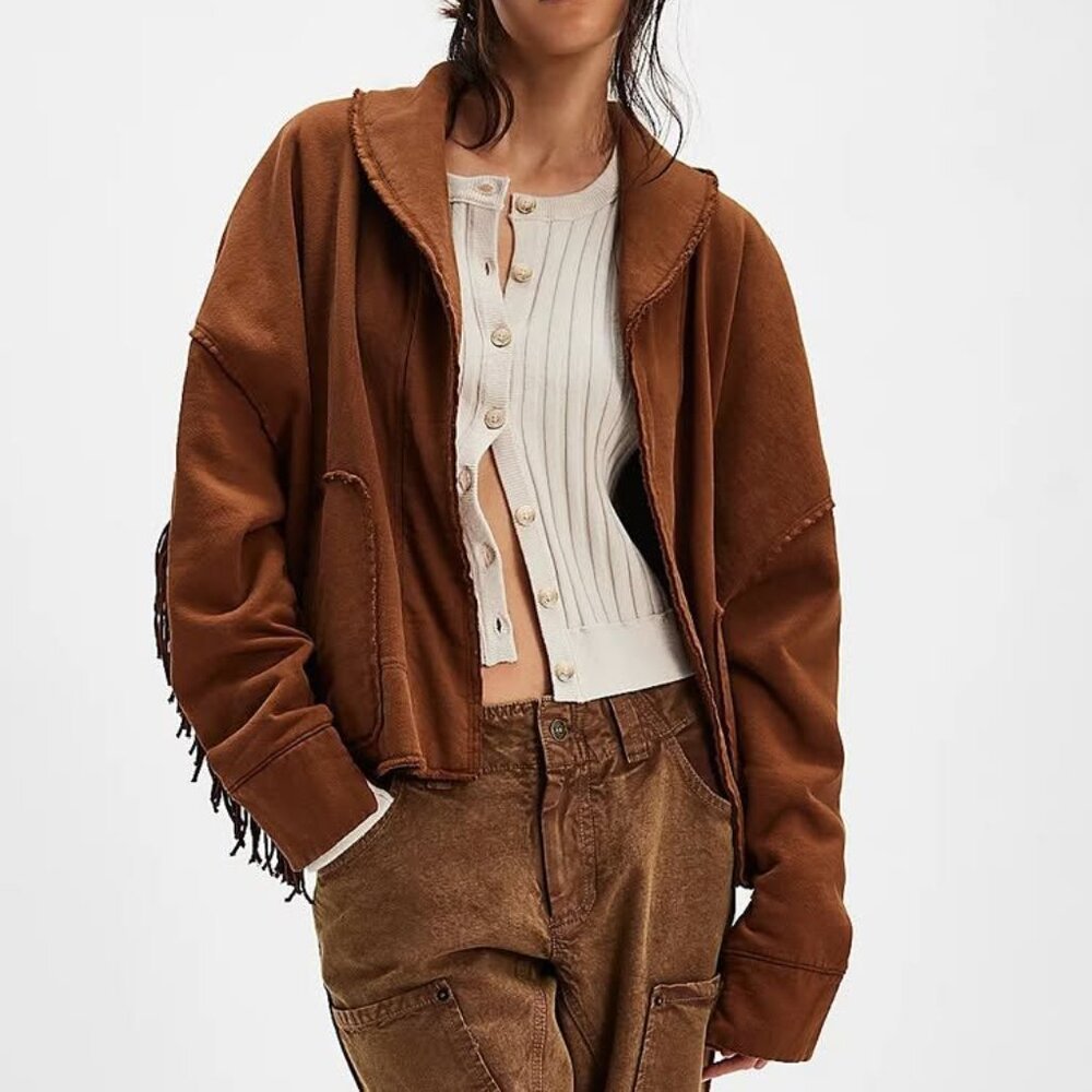 NWT FP x Ragabond Wyatt Fringe Cardi